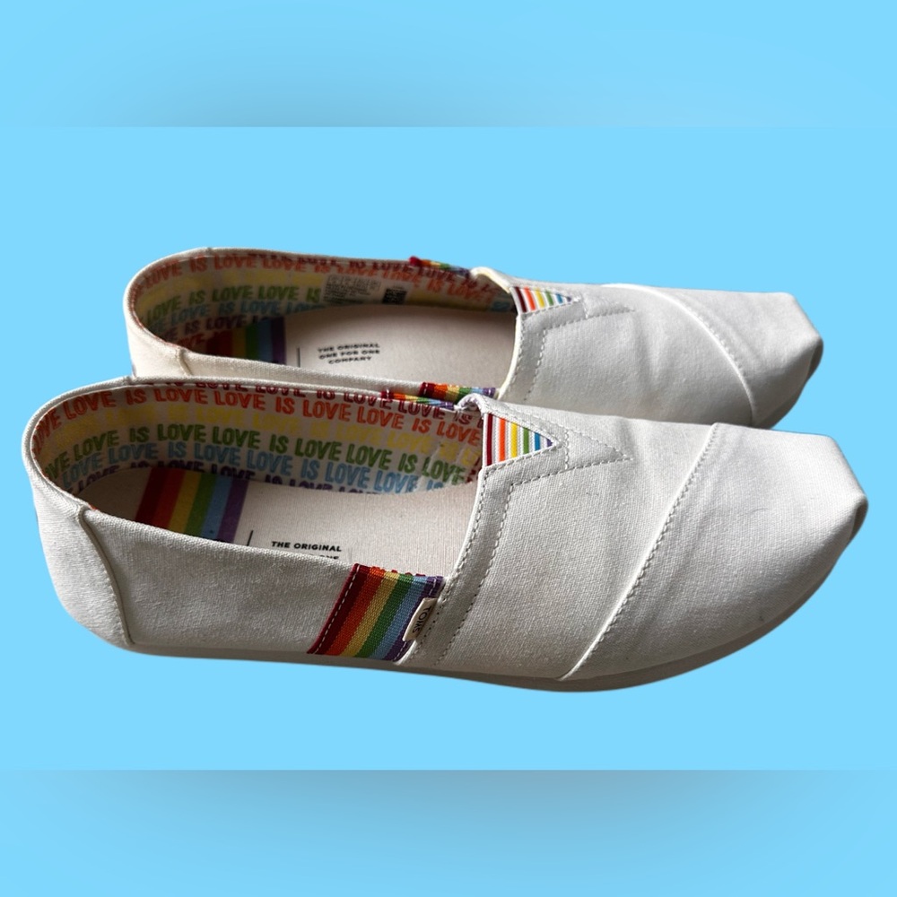 TOMS Women's Alpargata Loafer Rainbow Unity Pride